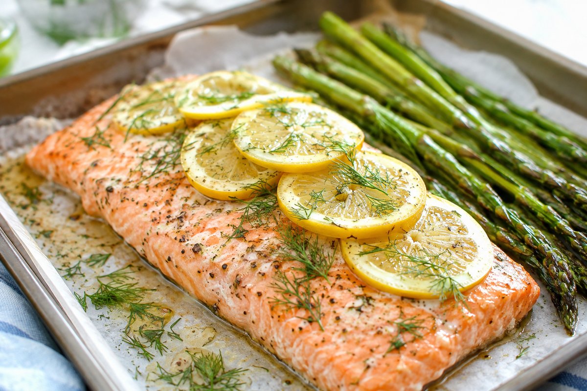 Baked Lemon-Herb Salmon (35g Protein, One Pan)
