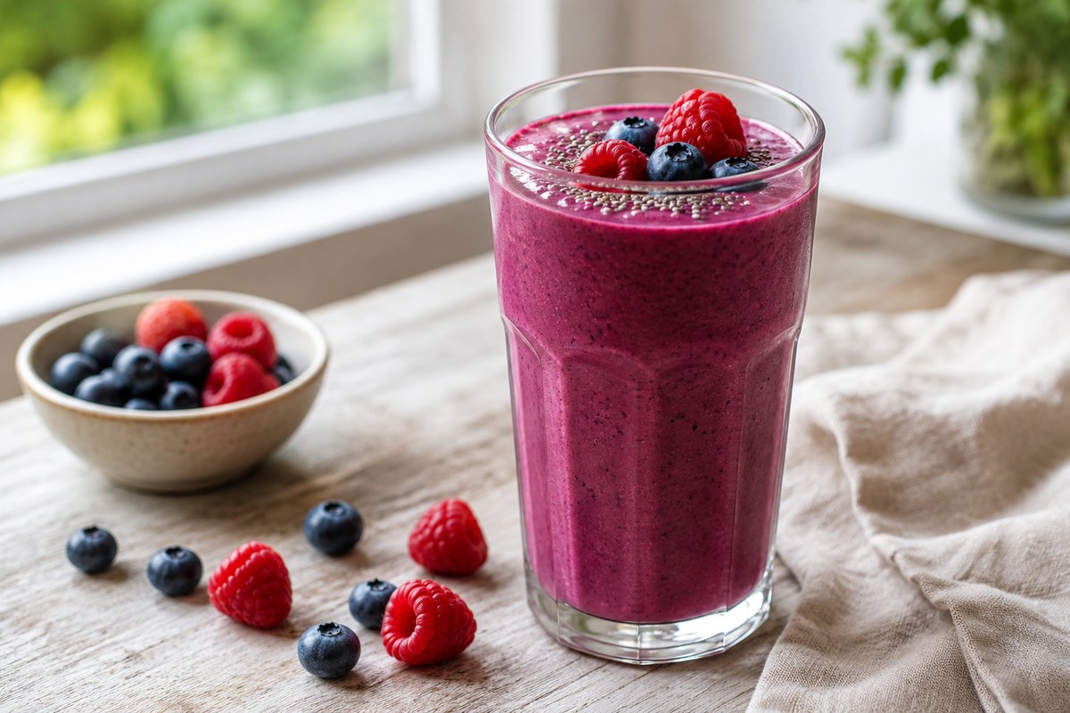5-Minute Berry Protein Smoothie (32g, Gentle on a GLP-1)