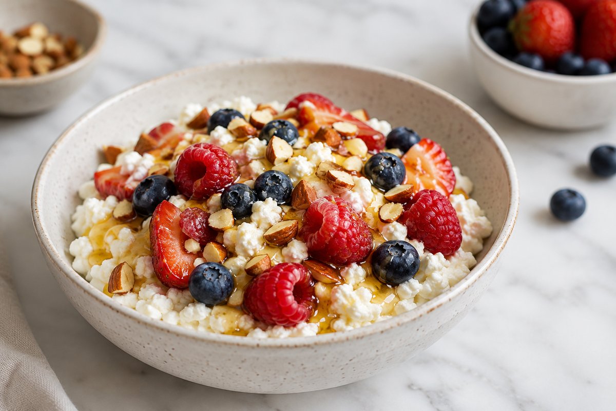 High-Protein Cottage Cheese Bowl (24g, 2 Ways)