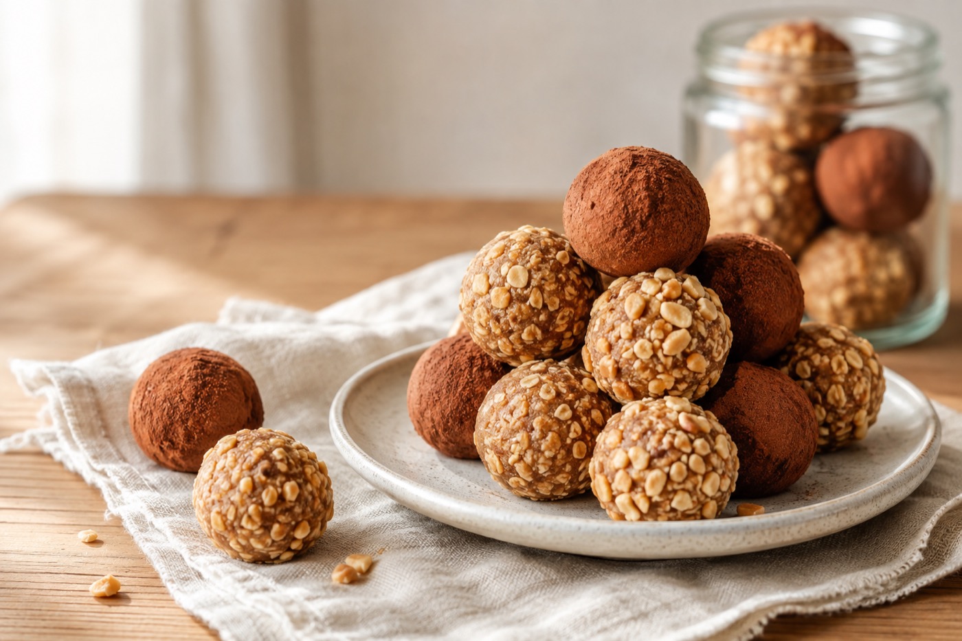 No-Bake Peanut Butter Protein Balls (High-Protein Snack)